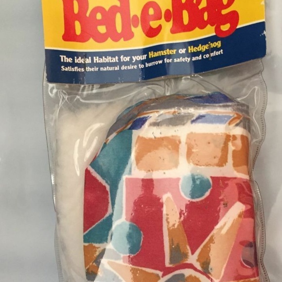 Comfy Cozy Hideaway Small Animal Fleece Lined Bed Bag 9X7" Hamster Hedgehog Mice - Picture 4 of 5